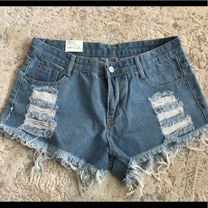 Cutoff Jean Shorts